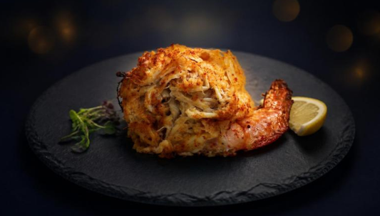 Garlic Shrimp Stuffed w/Crab Cake with Louisiana Twist